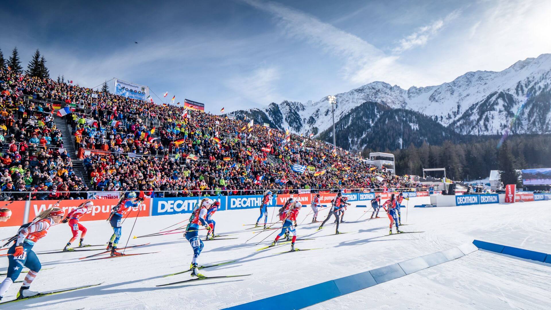 Biathlon world cup 2024. Биатлон.. Антхольц. Первый биатлон в Норвегии.