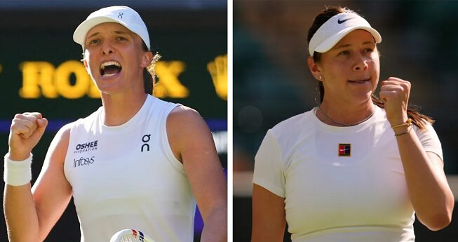 Ига Свентек — Аманда Анисимова, ОНЛАЙН видео трансляция Wimbledon 2025, где смотреть