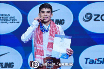 Улугбек Рашидов вице-чемпион мира по вольной борьбе 2025 среди юниоров до 17 лет.